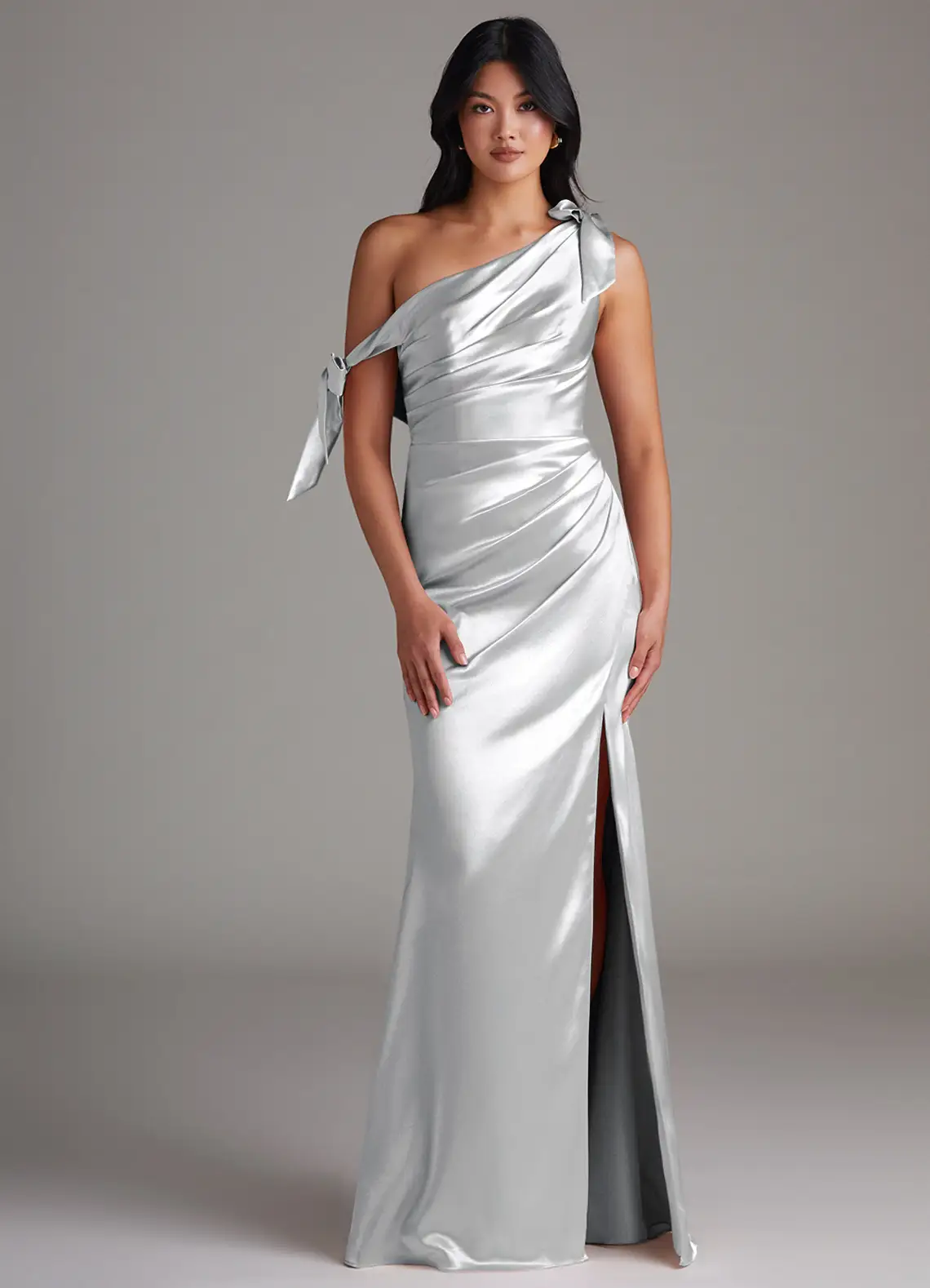 Azazie Xyla Silver Bridesmaid Dresses Azazie AU