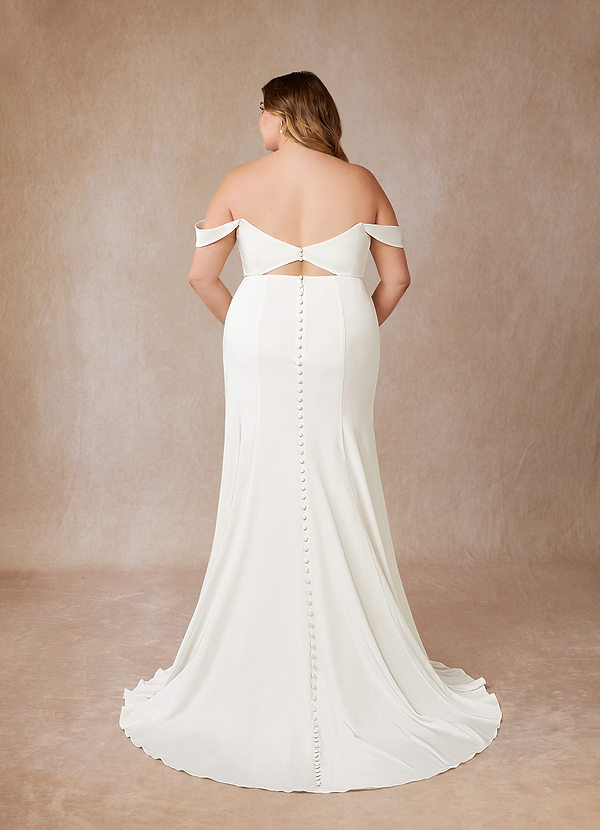 back Azazie Moonlight Wedding Dress